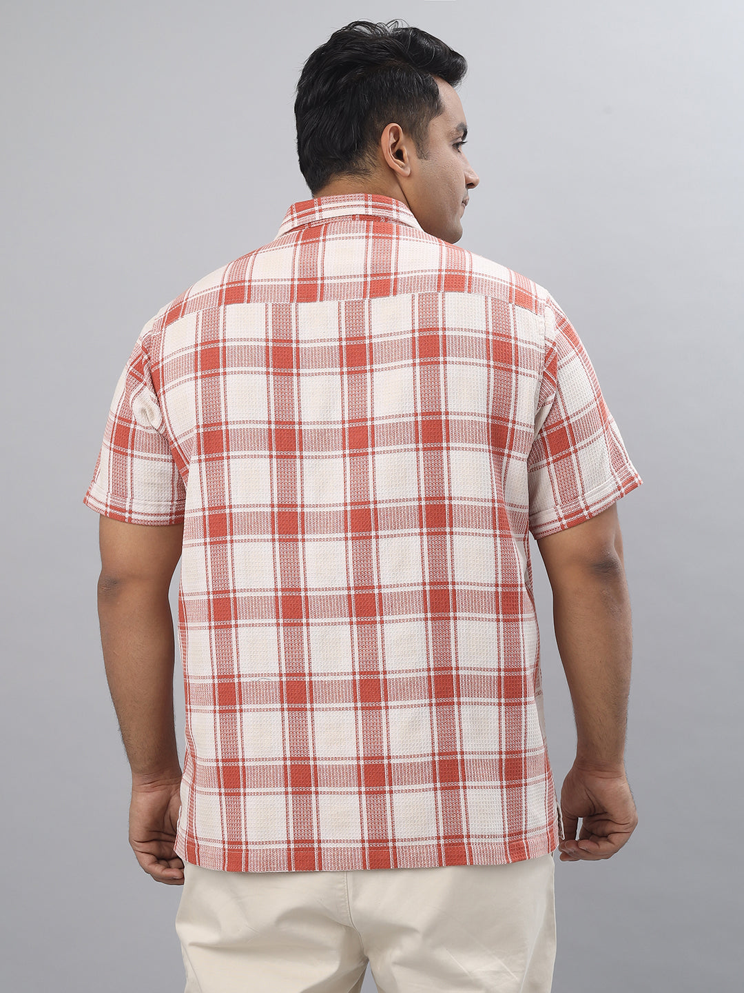 Men Open Collar Regular Fit Half Sleeve Shirt (NC-Plus-527)