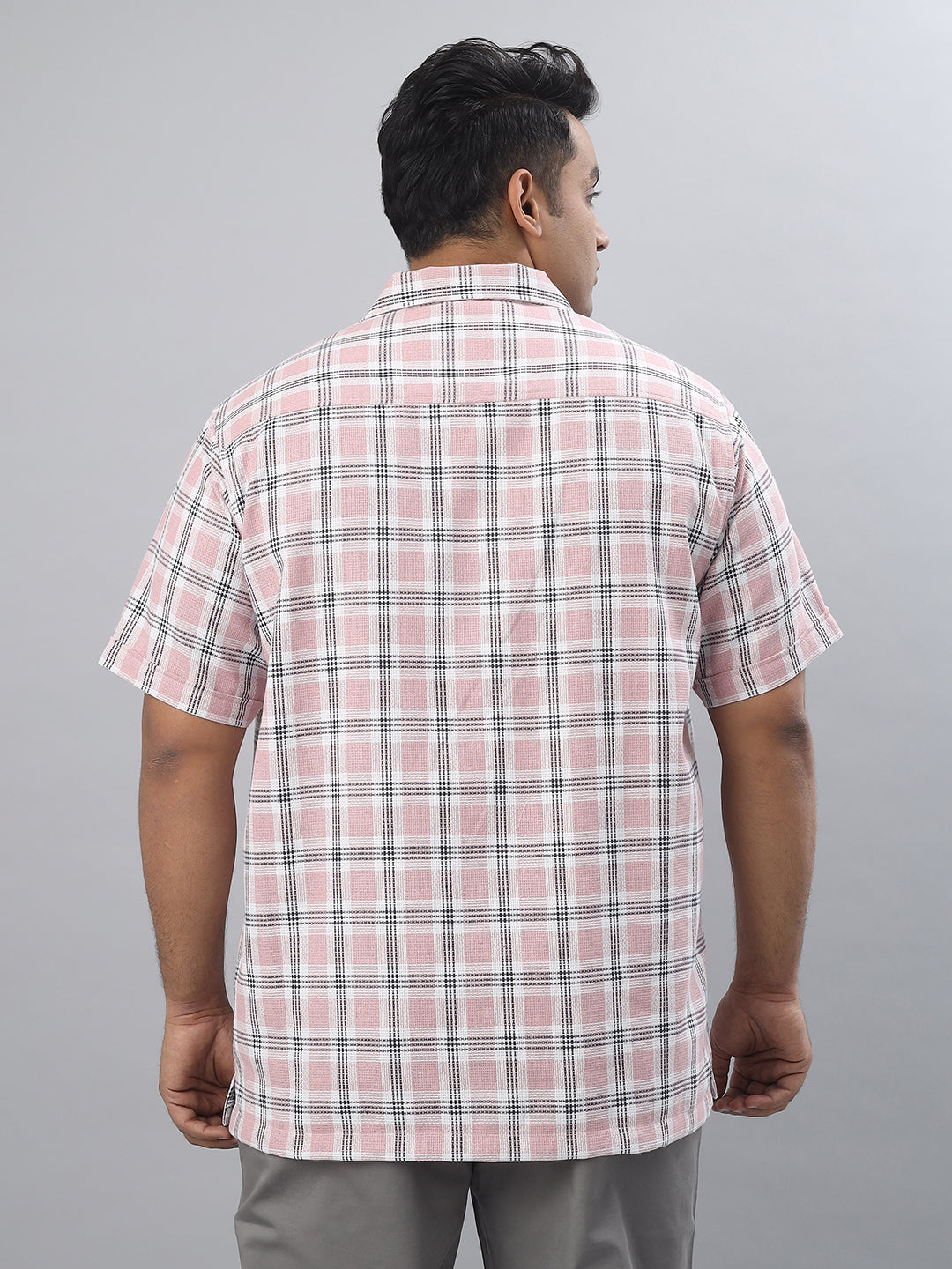 Men Open Collar Regular Fit Half Sleeve Shirt (NC-Plus-528)