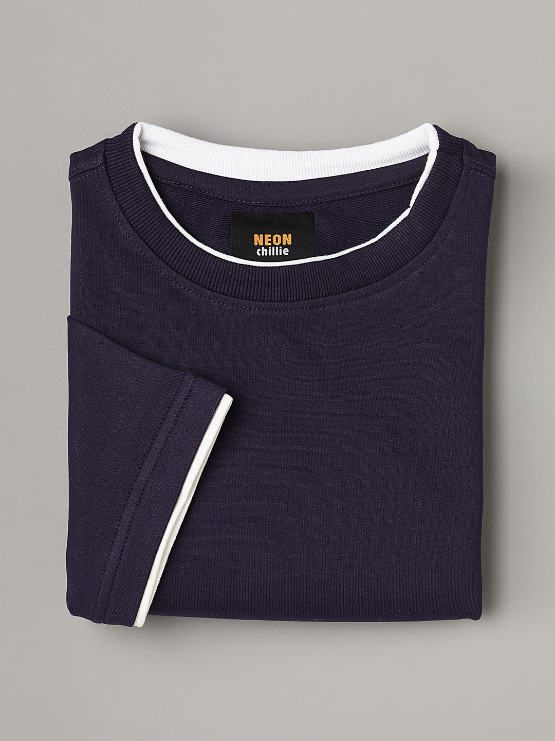 Purple Oversize Unisex Crew Neck Tee Shirt ( NC-OS-102 )