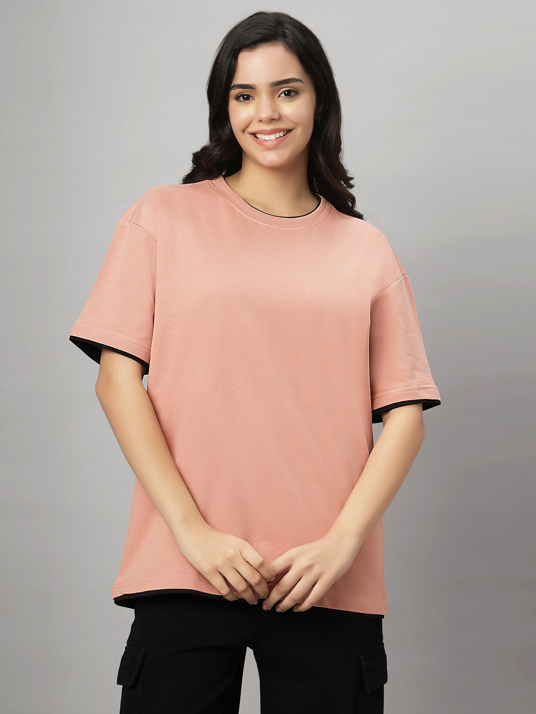 Girls Customizable Oversize Heavy GSM T-Shirt
