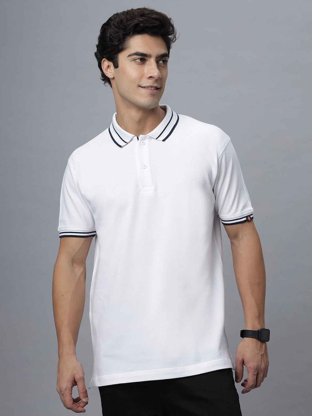 Polo Neck OVERSIZE Tee Shirt ( NC-106-P-Navy )