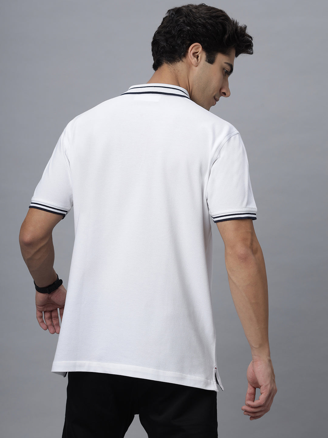 Polo Neck OVERSIZE Tee Shirt ( NC-106-P-Navy )