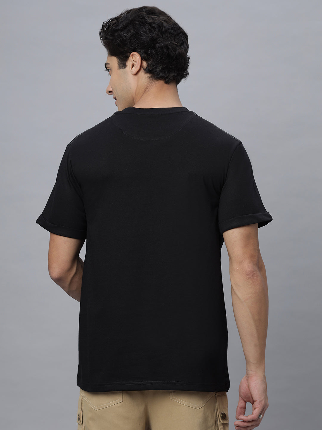 Oryn | Crew Neck Tee Shirt ( NC-104-T- Black )