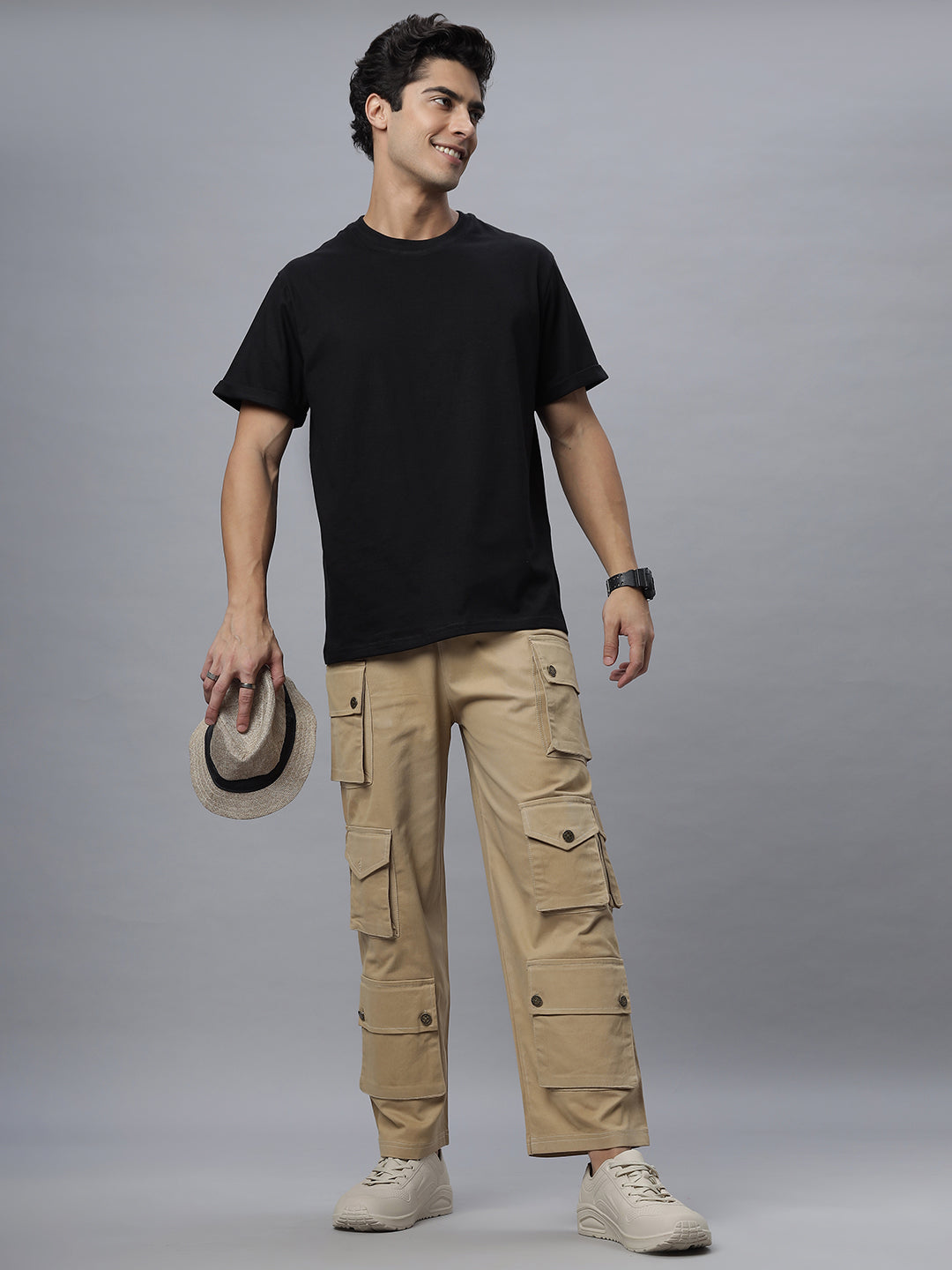 Oryn | Crew Neck Tee Shirt ( NC-104-T- Black )