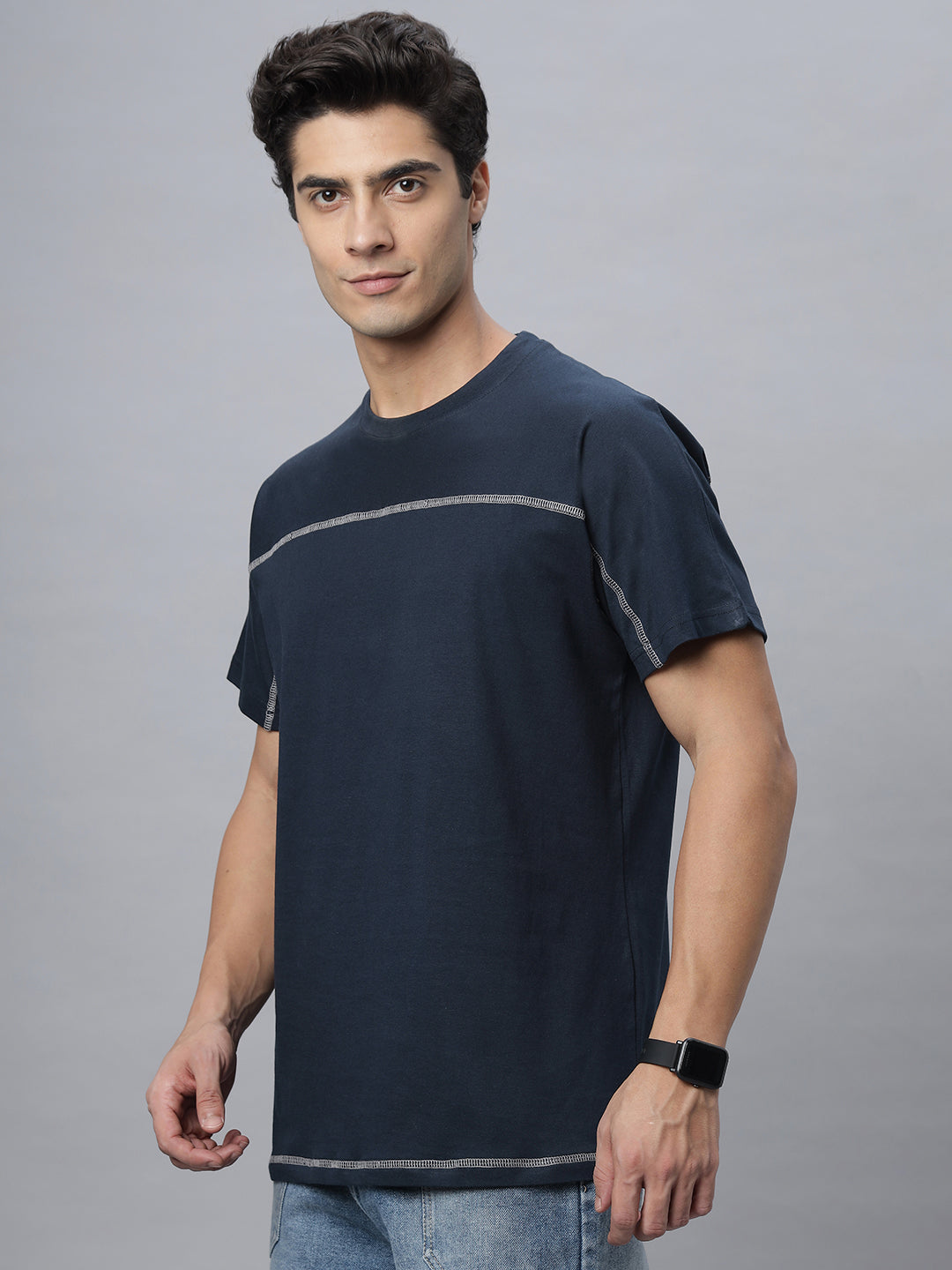 Knoxx | Crew Neck Tee Shirt ( NC-103-T-Navy )