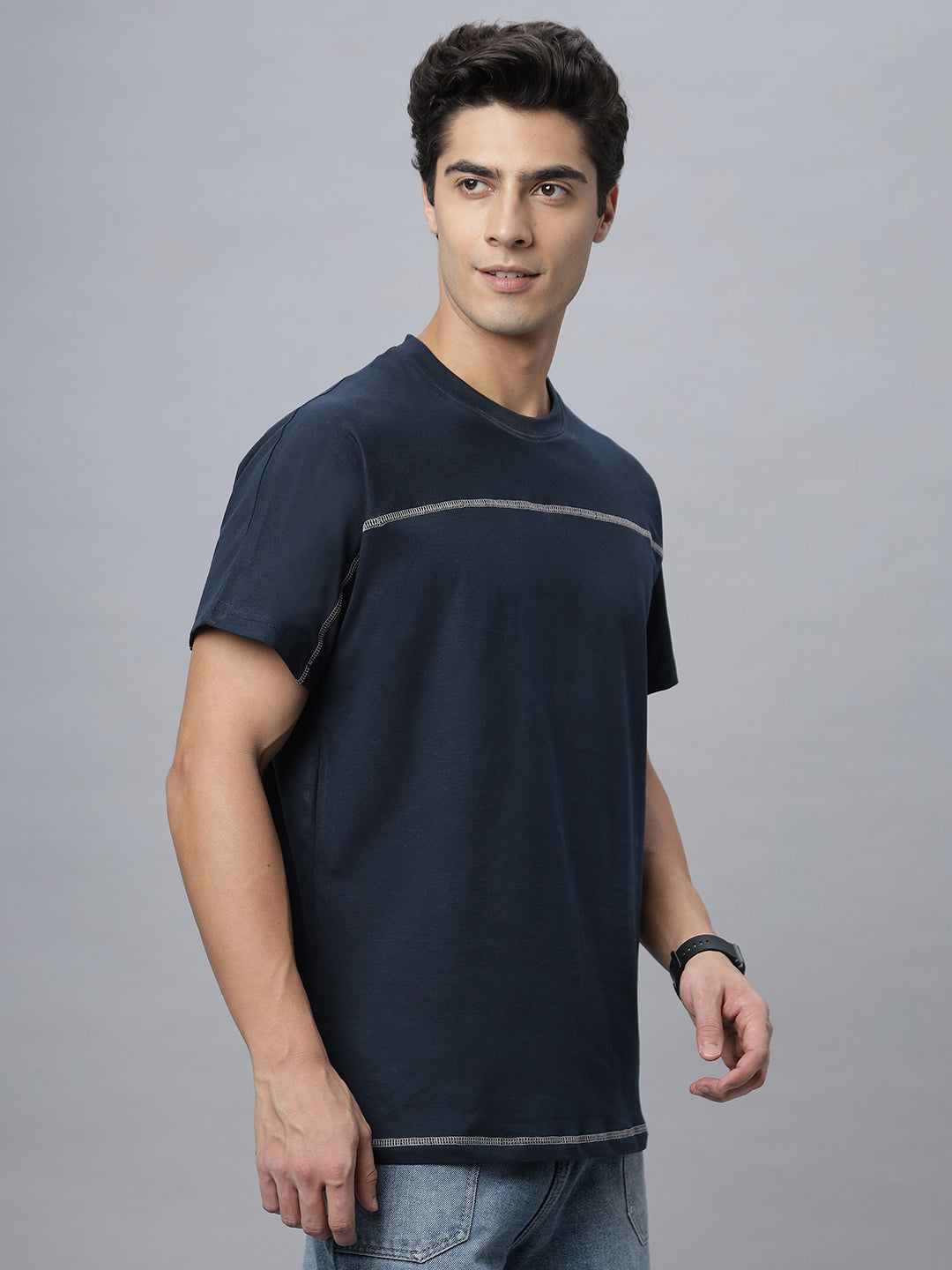 Knoxx | Crew Neck Tee Shirt ( NC-103-T-Navy )
