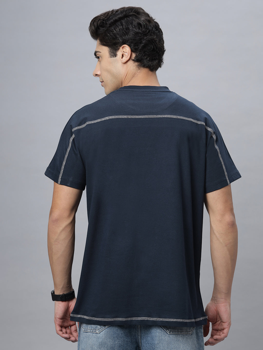Knoxx | Crew Neck Tee Shirt ( NC-103-T-Navy )