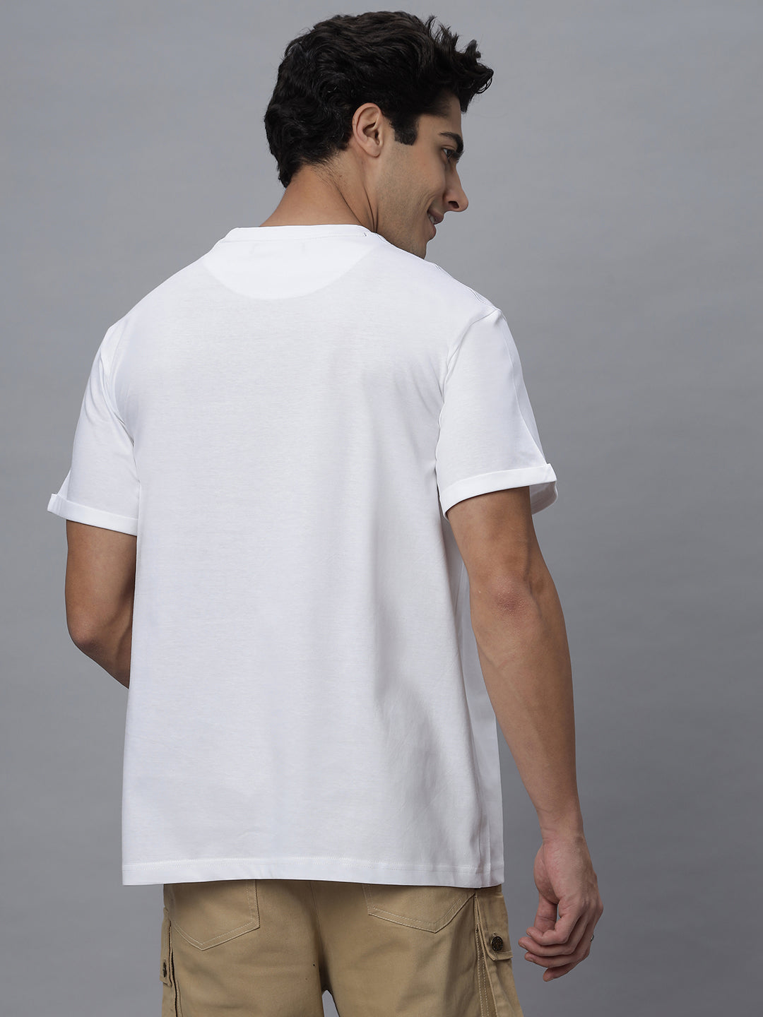 Oryn | Crew Neck Tee Shirt ( NC-104-T- White )