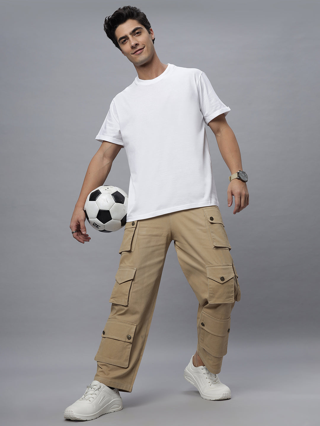 Oryn | Crew Neck Tee Shirt ( NC-104-T- White )