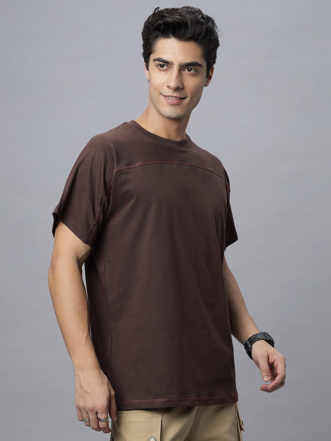 Knoxx | Crew Neck Tee Shirt ( NC-103-T-COFFEE )