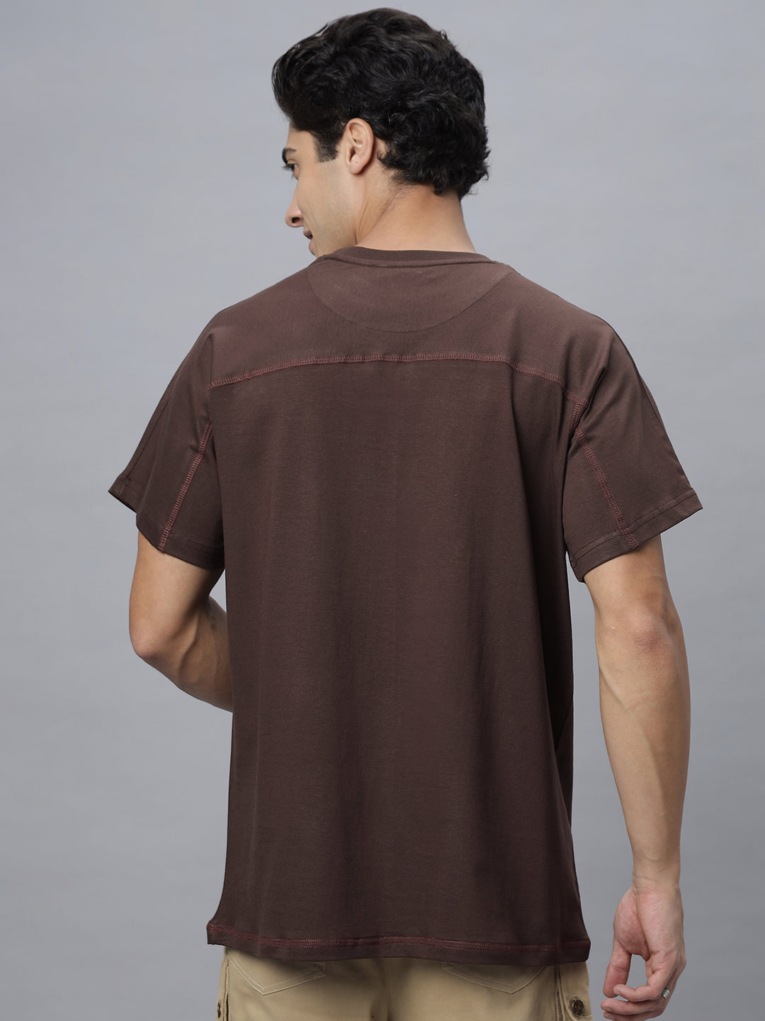 Knoxx | Crew Neck Tee Shirt ( NC-103-T-COFFEE )