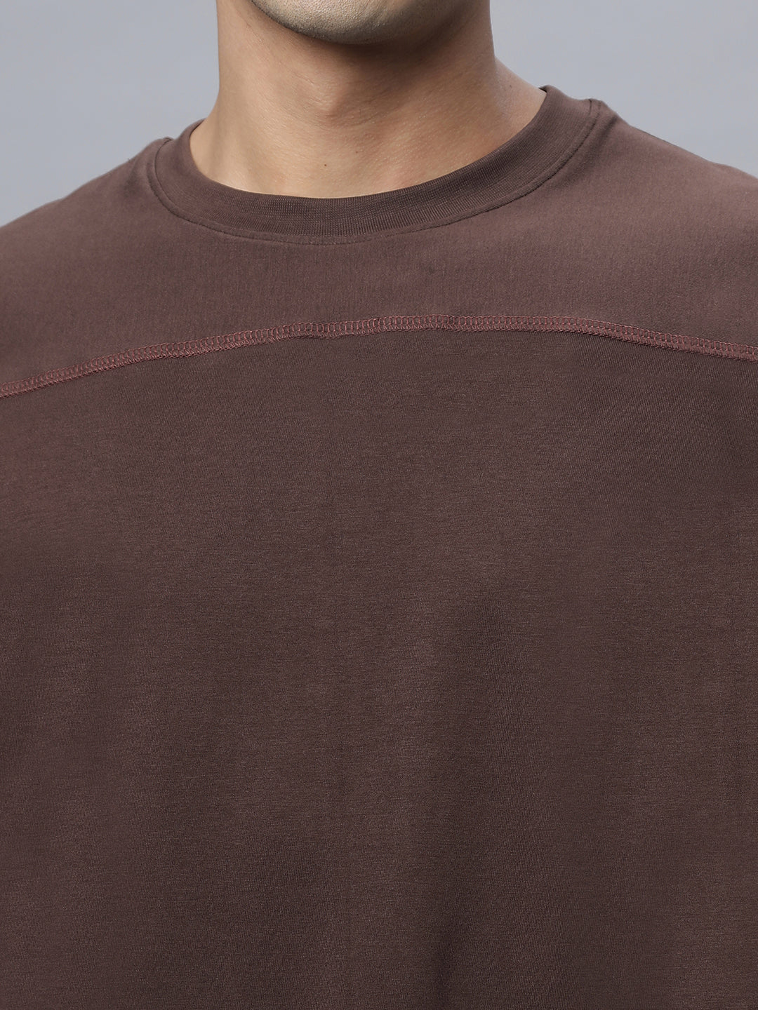 Knoxx | Crew Neck Tee Shirt ( NC-103-T-COFFEE )