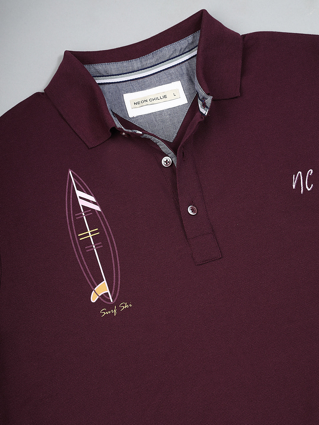 Neon Chillie Polo T-shirt for Men (NC-112-Wine)