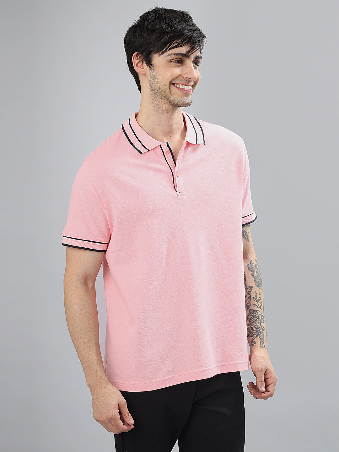 Neon Chillie Polo T-shirt for Men (NC-111-Pink)