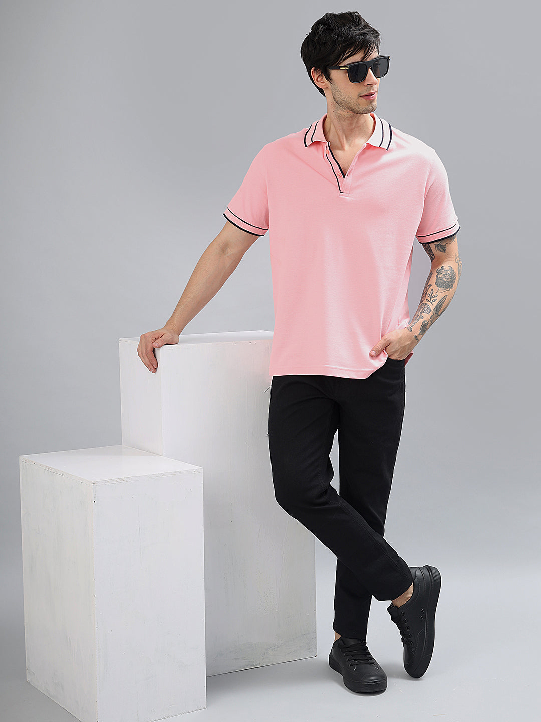 Neon Chillie Polo T-shirt for Men (NC-111-Pink)