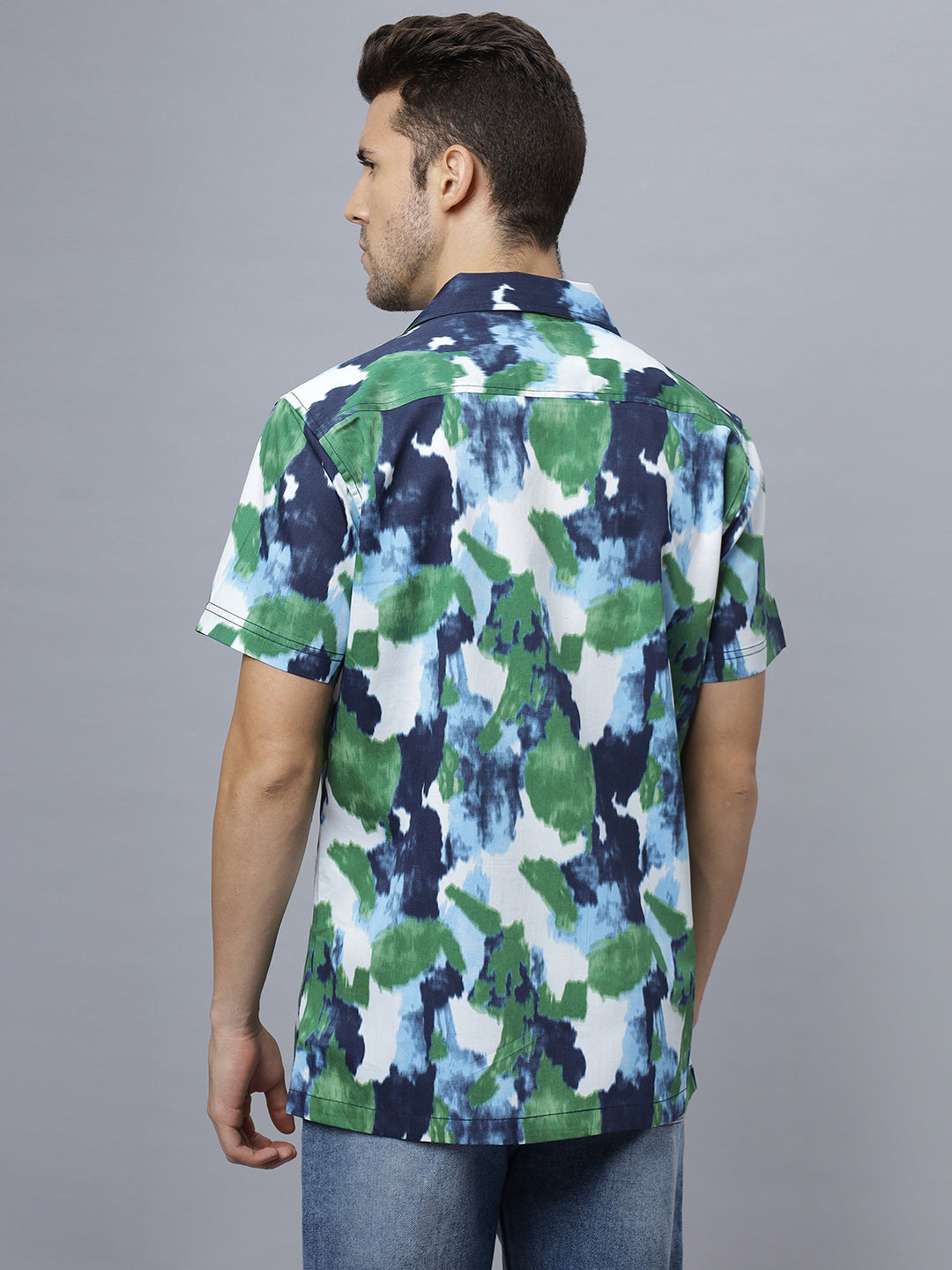Slay Summer | Half Sleeve Camp Collar Printed Shirt ( NC-HS-508 )