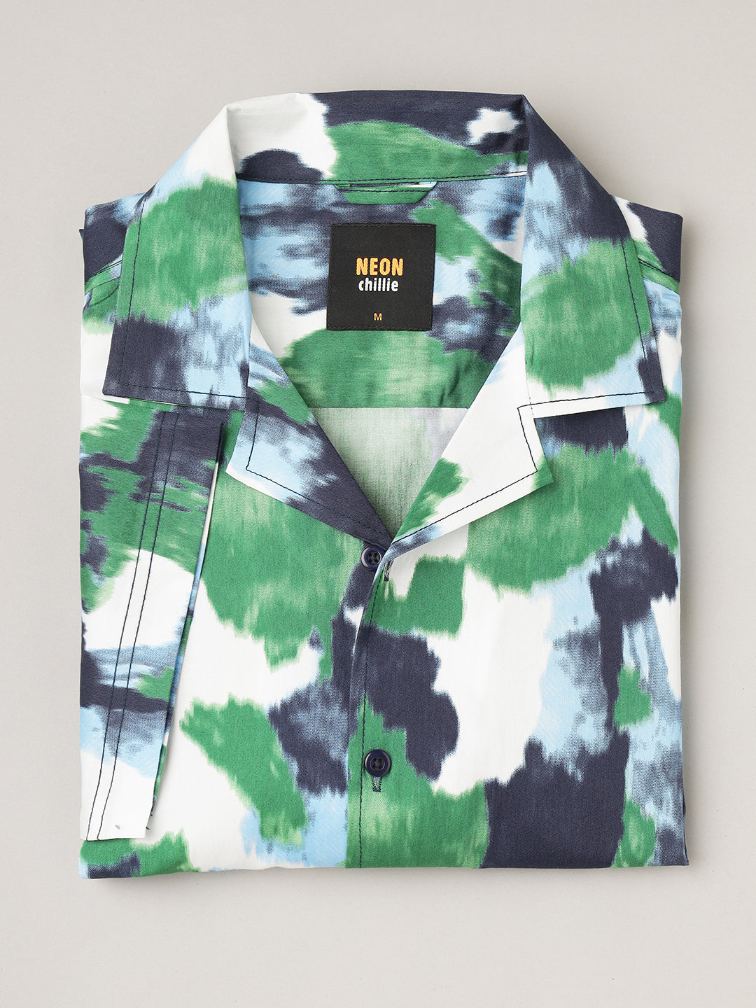 Slay Summer | Half Sleeve Camp Collar Printed Shirt ( NC-HS-508 )
