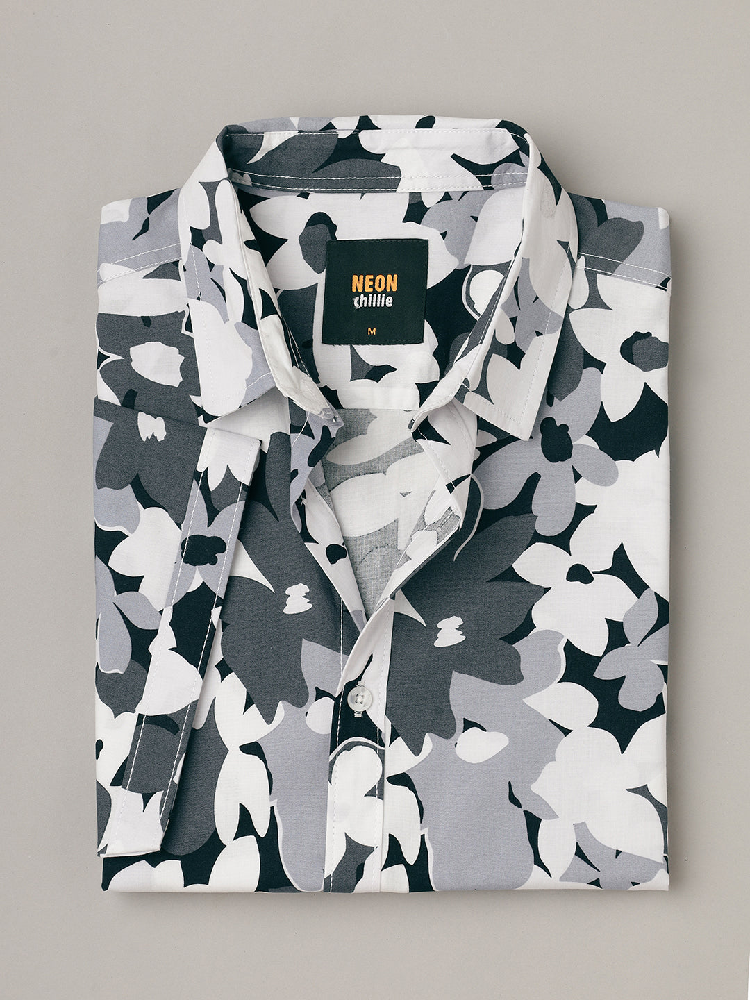 Dorik Floral | Half Sleeve Collar Printed Shirt ( NC-HS-509 )