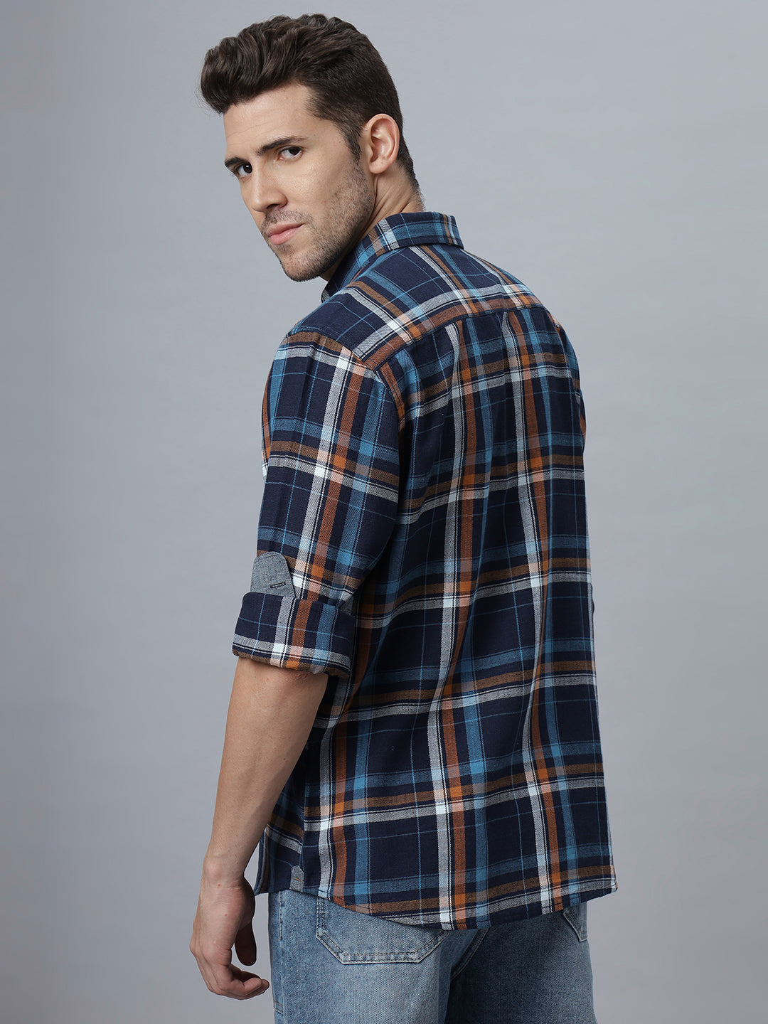 Cory | Multi color Blue Regular Fit Shirt ( NC-FS-2K8 )