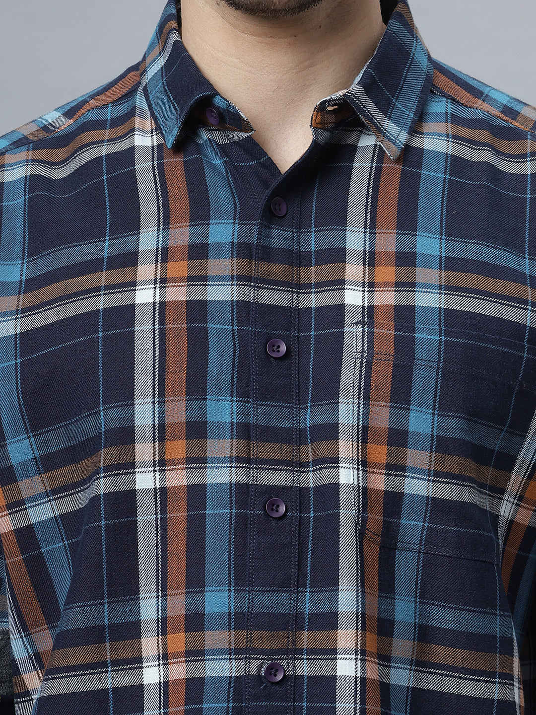 Cory | Multi color Blue Regular Fit Shirt ( NC-FS-2K8 )