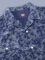 Stylish Camp Collar Resort Vibes, Beach Wear Regular Fit Indigo Shirt (NC-HS-517)
