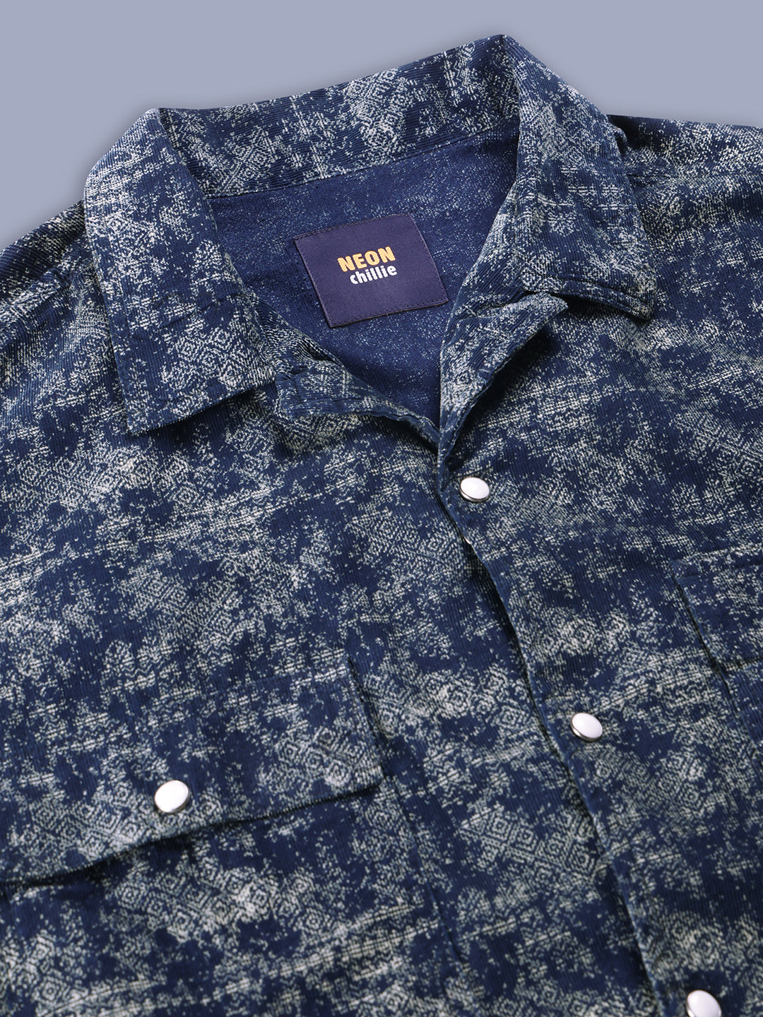 Stylish Camp Collar Resort Vibes, Beach Wear Regular Fit Indigo Shirt (NC-HS-517)