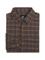 Plus Size Cotton 1 Pocket Regular Fit Smart Casual Shirt  - Black - Style 1264