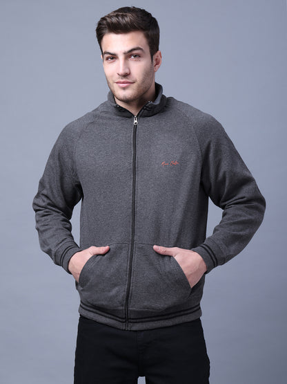 Men's Stylish Grey Sweat Shirt Style Code- NC-WNTR-701-Charcole