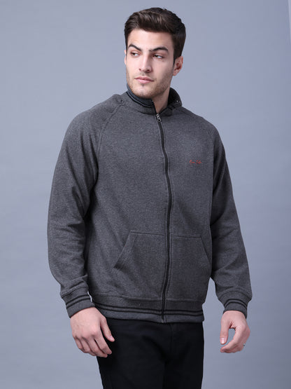 Men's Stylish Grey Sweat Shirt Style Code- NC-WNTR-701-Charcole