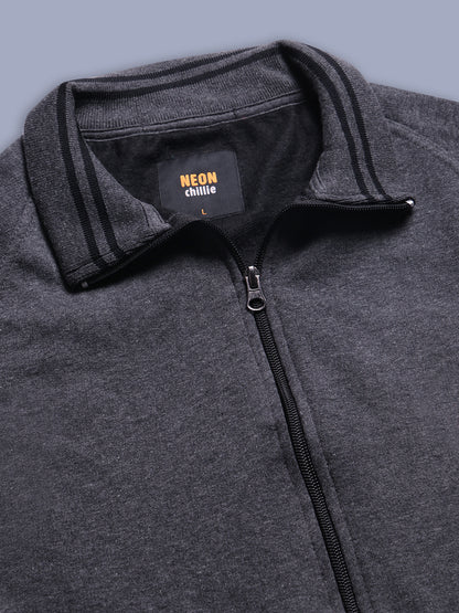 Men's Stylish Grey Sweat Shirt Style Code- NC-WNTR-701-Charcole
