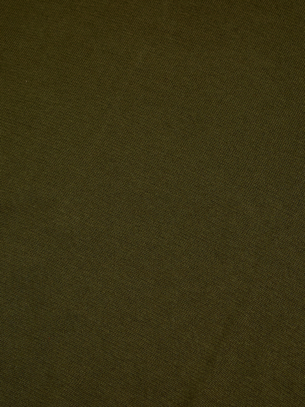 Flat Knit Full Sleeve Polo Ribbed T Shirt  - Olive Green - Style 133