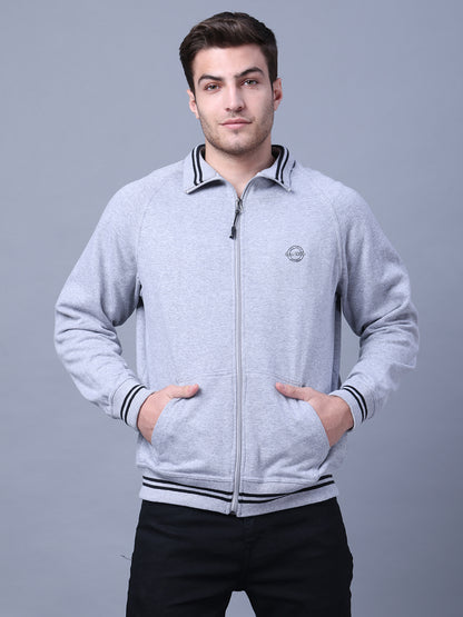 Men's Classic Gray Zip-Up Sweatshirt Style Code- NC-WNTR-701-Grey