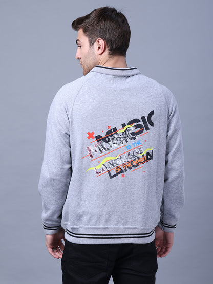 Men's Classic Gray Zip-Up Sweatshirt Style Code- NC-WNTR-701-Grey