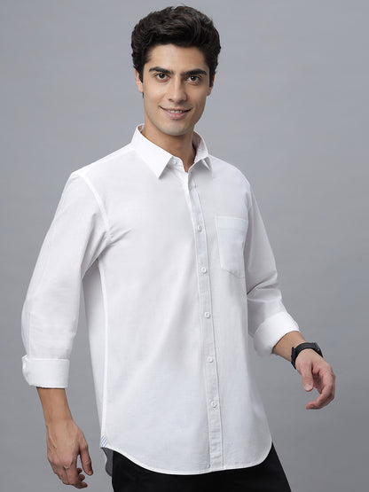Pure White Linen shirt for Men (NC-FS-2K20-WHITE)