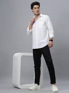 Pure White Linen shirt for Men (NC-FS-2K20-WHITE)