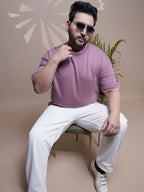 Crew Neck Half sleeve T Shirt - NC-Plus-101-SolmanPink