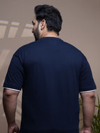 Crew Neck Half sleeve T Shirt - NC-Plus-101-Navy