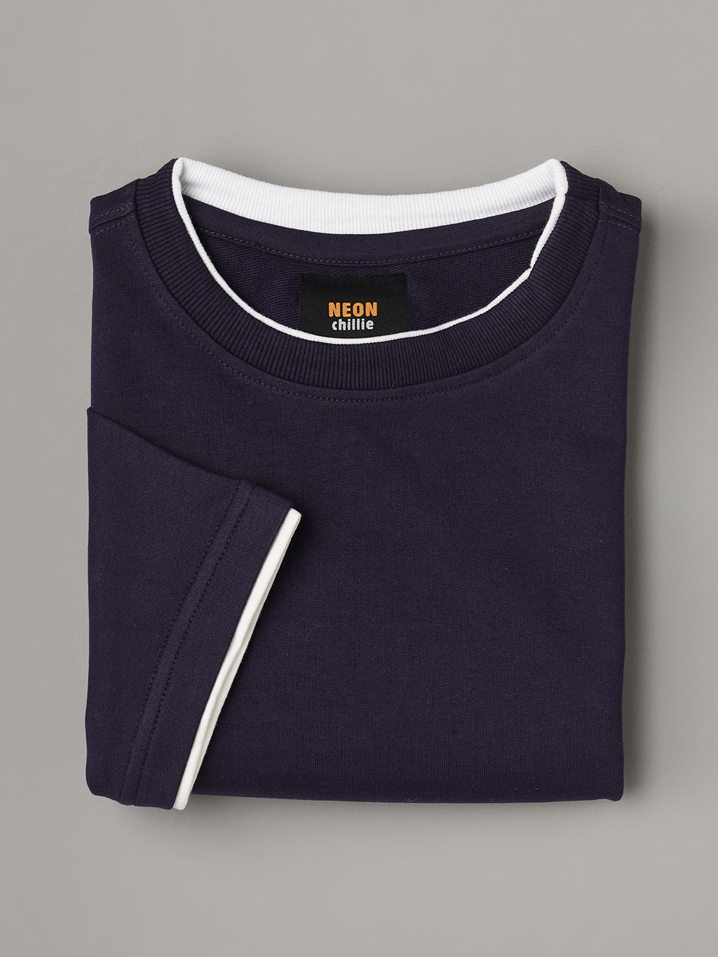 Drop-Shoulder Sleeves Heavy GSM Pure Cotton Oversize Fit T-shirt (NC-OS-102-Purple)