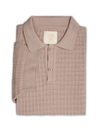 Flat Knit Half sleeve Polo Ribbed T Shirt - Style- NC-Plus-129-Coco