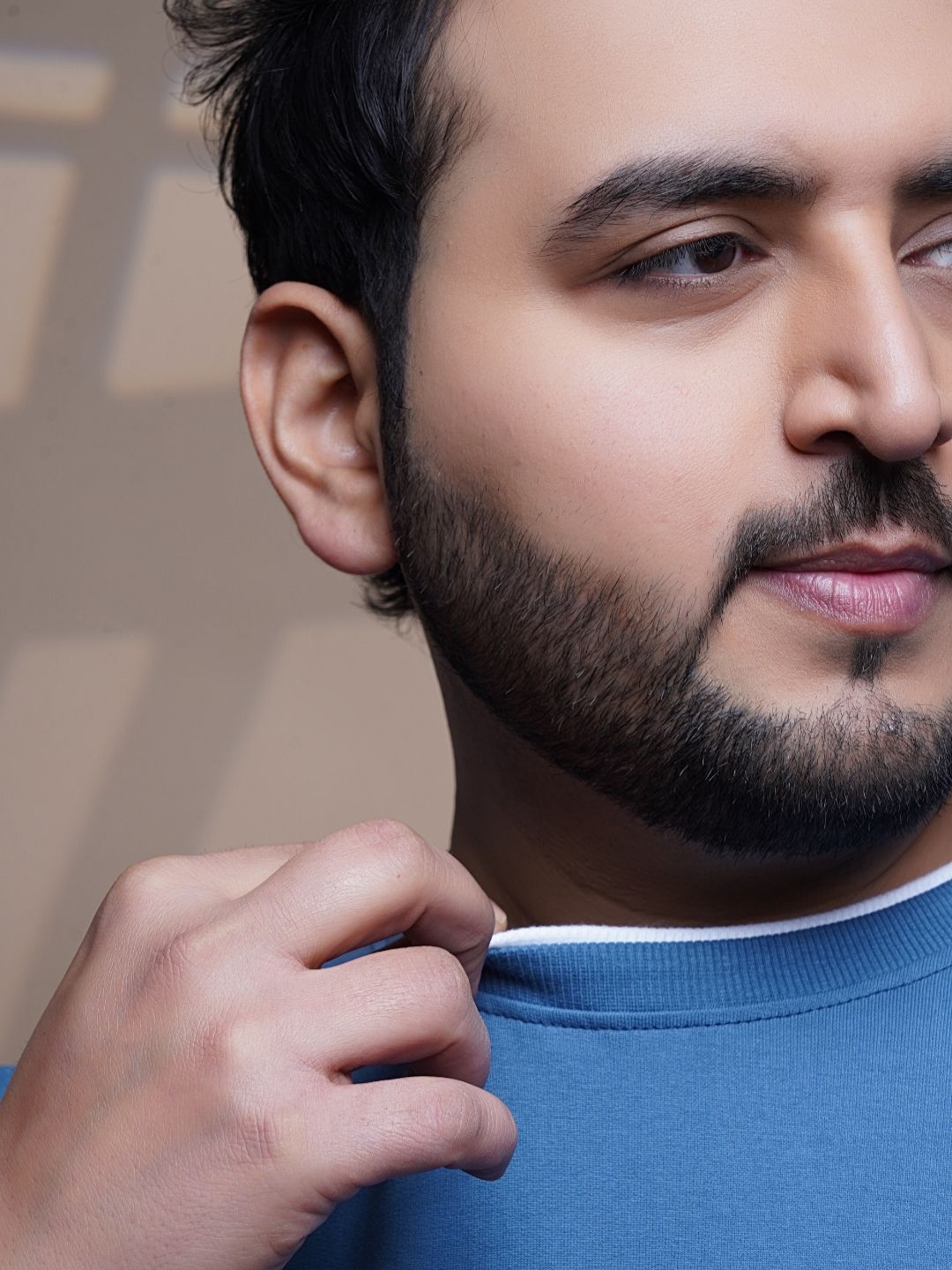 Crew Neck Half sleeve T Shirt - NC-Plus-101-Blue