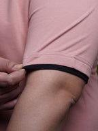 Crew Neck Half sleeve T Shirt - NC-Plus-101-D-Pink