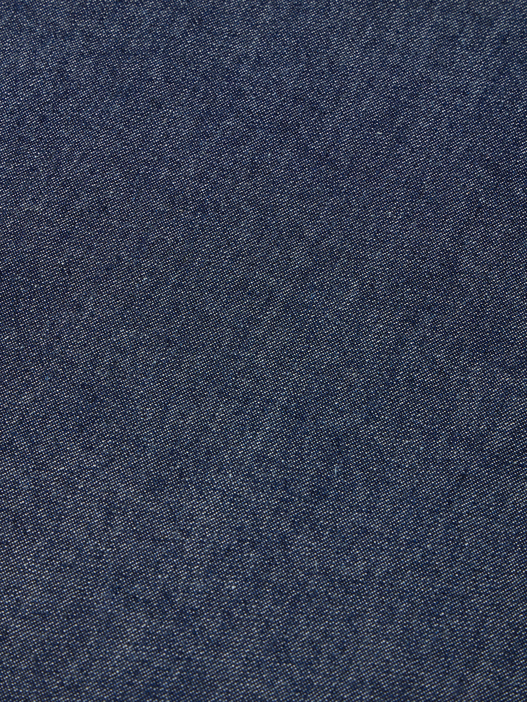 Plus Size Denim Regular Fit Smart Casual Shirt - Dark Blue