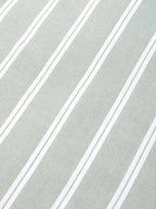 Plus Size Cotton Stripes Shirt 1 Pocket Regular Fit Smart Casual Shirt, Style- Plus-1266-Sage Green