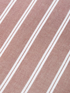 Plus Size Cotton Stripes Shirt 1 Pocket Regular Fit Smart Casual Shirt, Plus-1266-Maroon