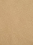 Plus Size Cotton Linen Shirt 1 Pocket Regular Fit Smart Casual Shirt, Style- Plus-2k53-HoneyGold
