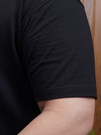 Crew Neck Half sleeve T Shirt - NC-Plus-101-Black