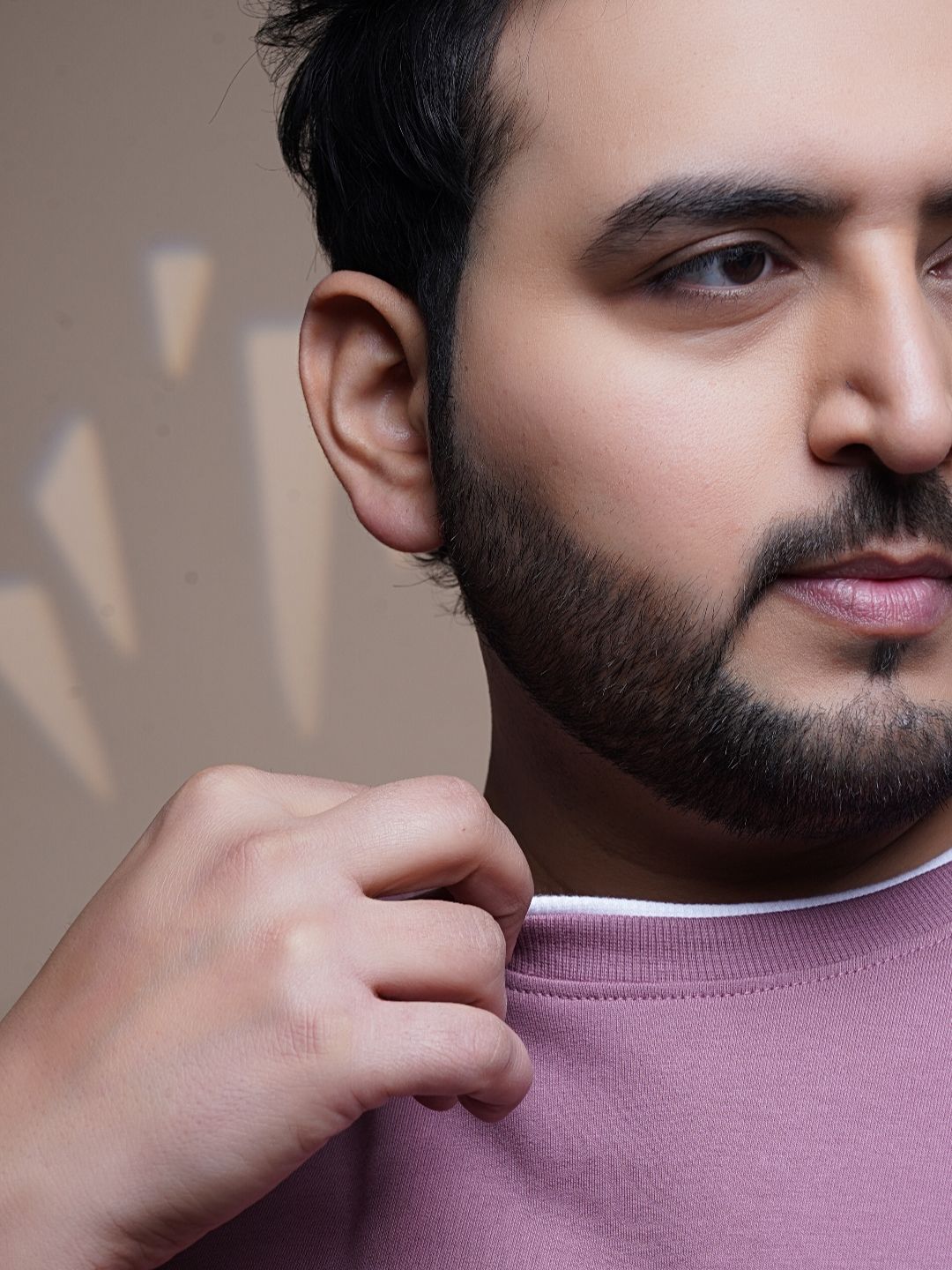 Crew Neck Half sleeve T Shirt - NC-Plus-101-SolmanPink