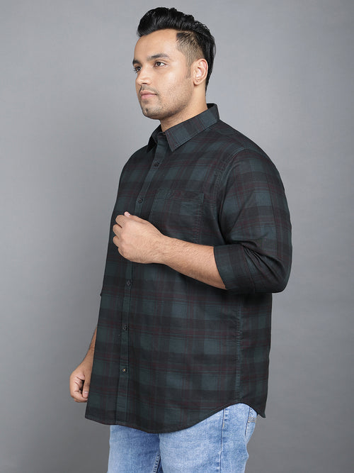 Black and Green Full Sleeve Casual Shirt- Code- 2K35