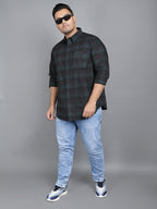 Black and Green Full Sleeve Casual Shirt- Code- 2K35