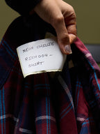 Men Navy Blue 1 Pocket Checkered Long Sleeve Cotton Regular Fit Casual Shirt- Style- 1111-Navy